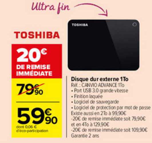 disque dur externe 1to toshiba