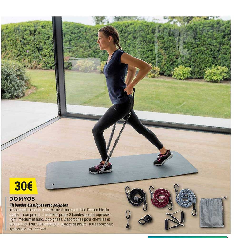 Domyos Kit Bandes élastiques Avec Poignées