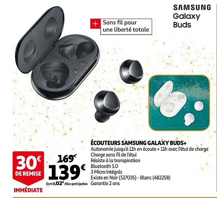 écouteurs samsung galaxy buds+