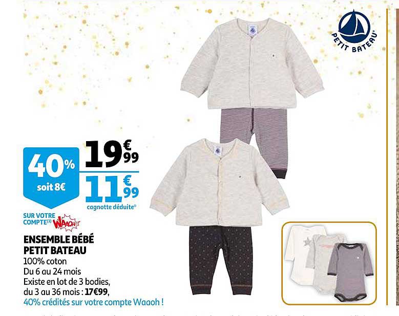 ensemble bébé petit bateau