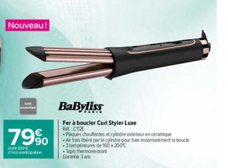 fer à boucler curl styler luxe
