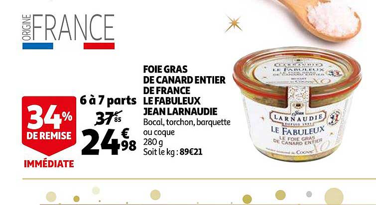 foie gras de canard entier de france le fabuleux jean larnaudie