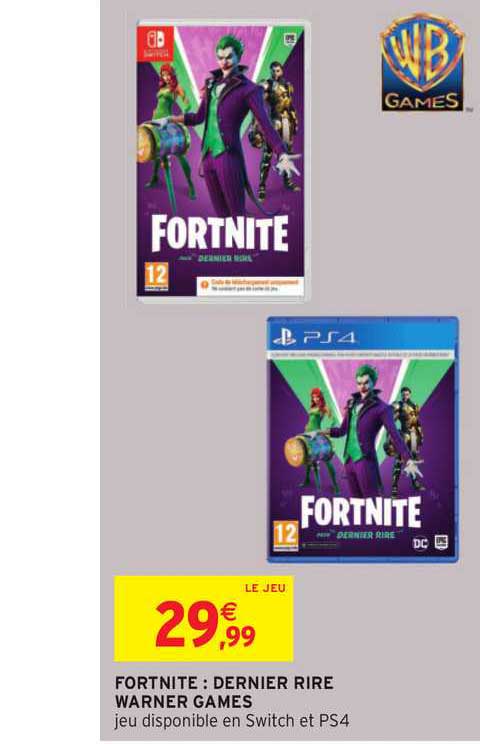 fortnite : dernier rire warner games