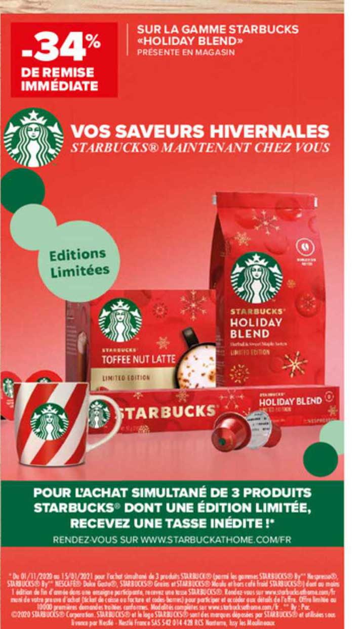 Gamme Starbucks «holiday Blend»