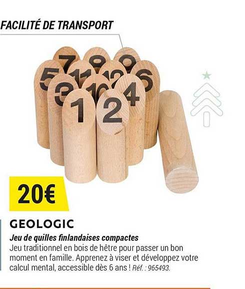 geologic jeu de quilles finlandaises compactes