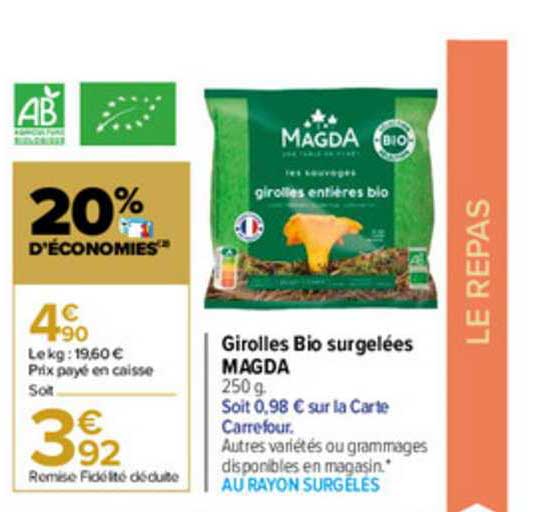 Girolles Bio Surgelées Magda