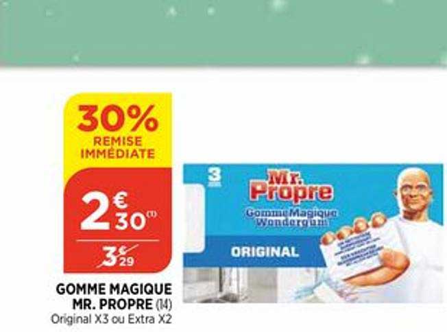 gomme magique mr. propre 30% remise immédiate