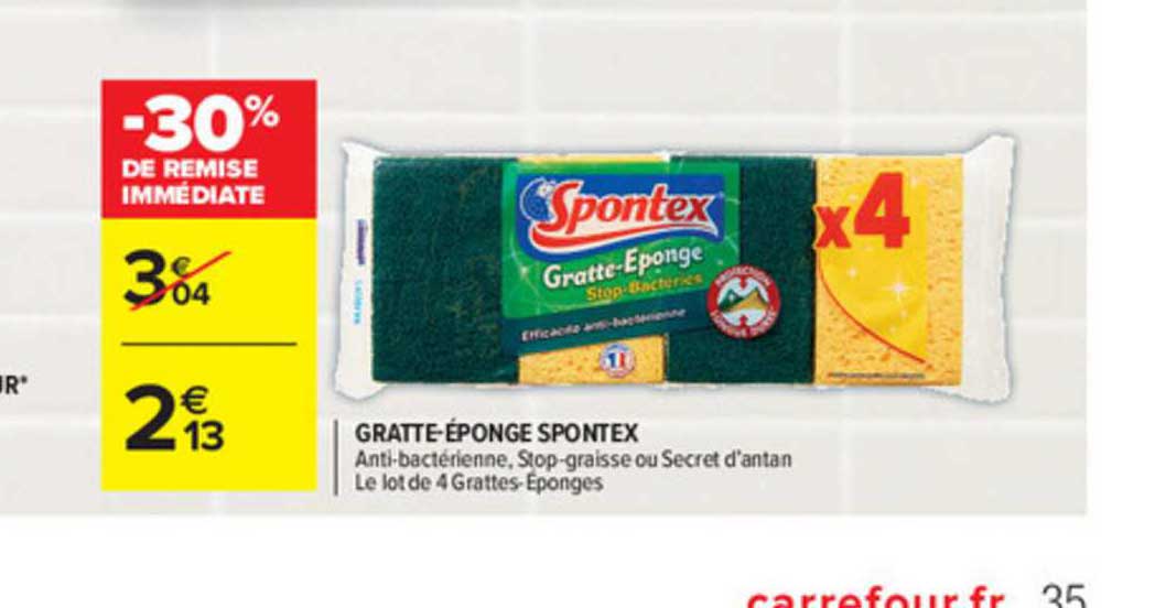 gratte-éponge spontex