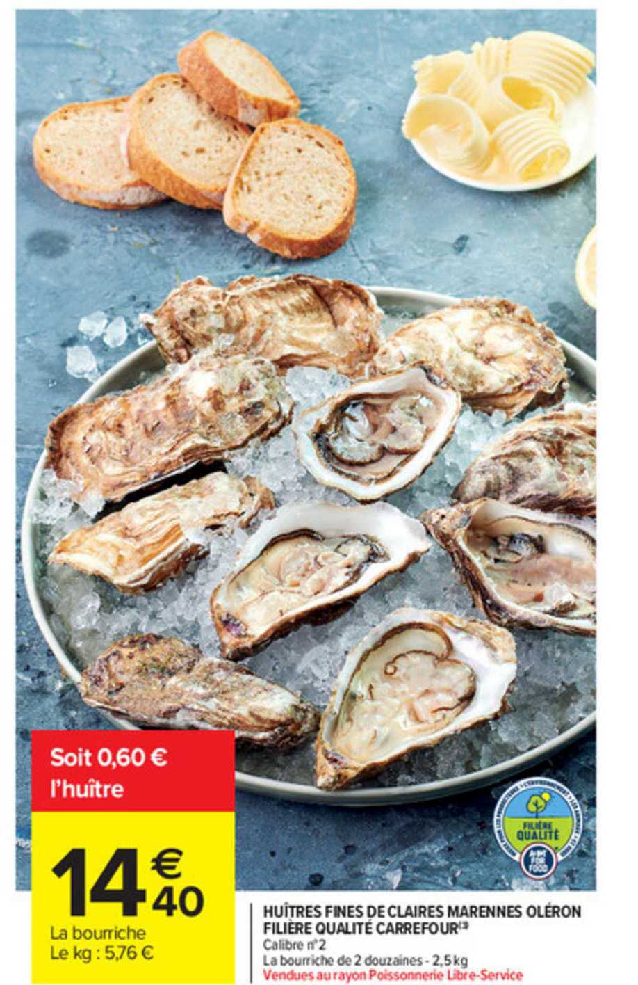 huîtres fines de claires marennes oléron filière qualité carrefour
