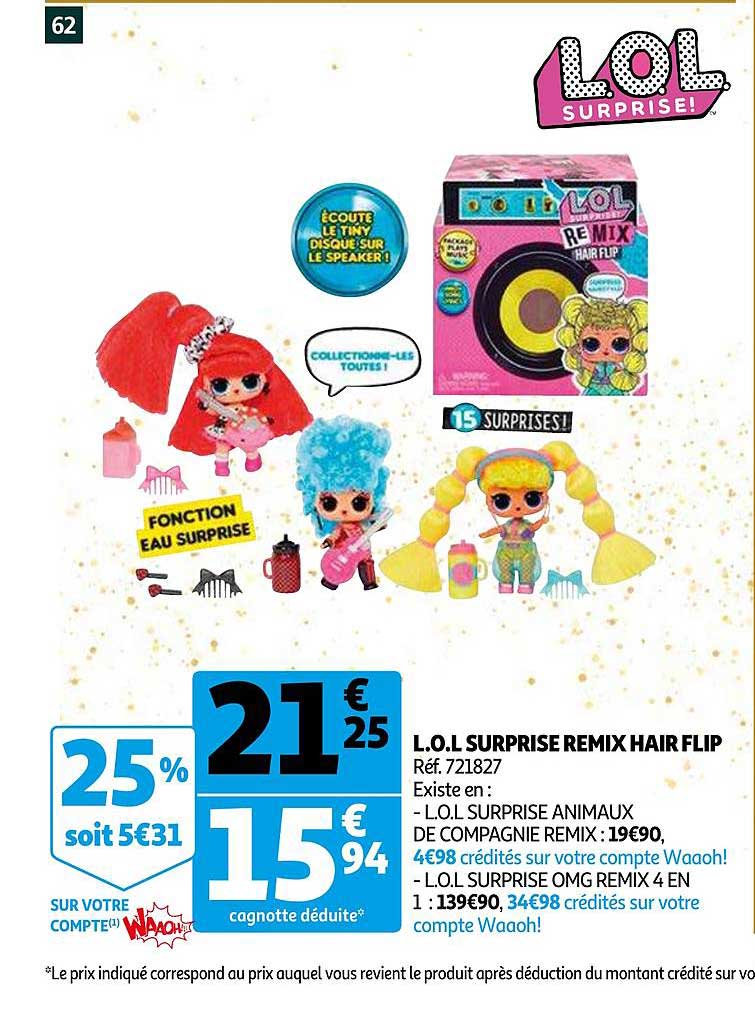 l.o.l. surprise remix hair flip