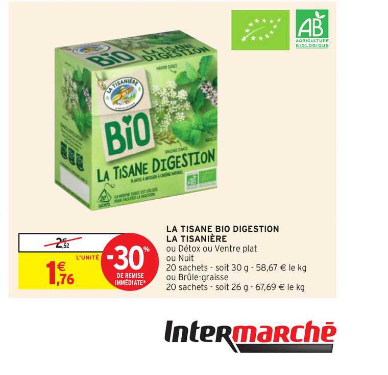 la tisane bio digestion la tisanière -30% de remise immédiate