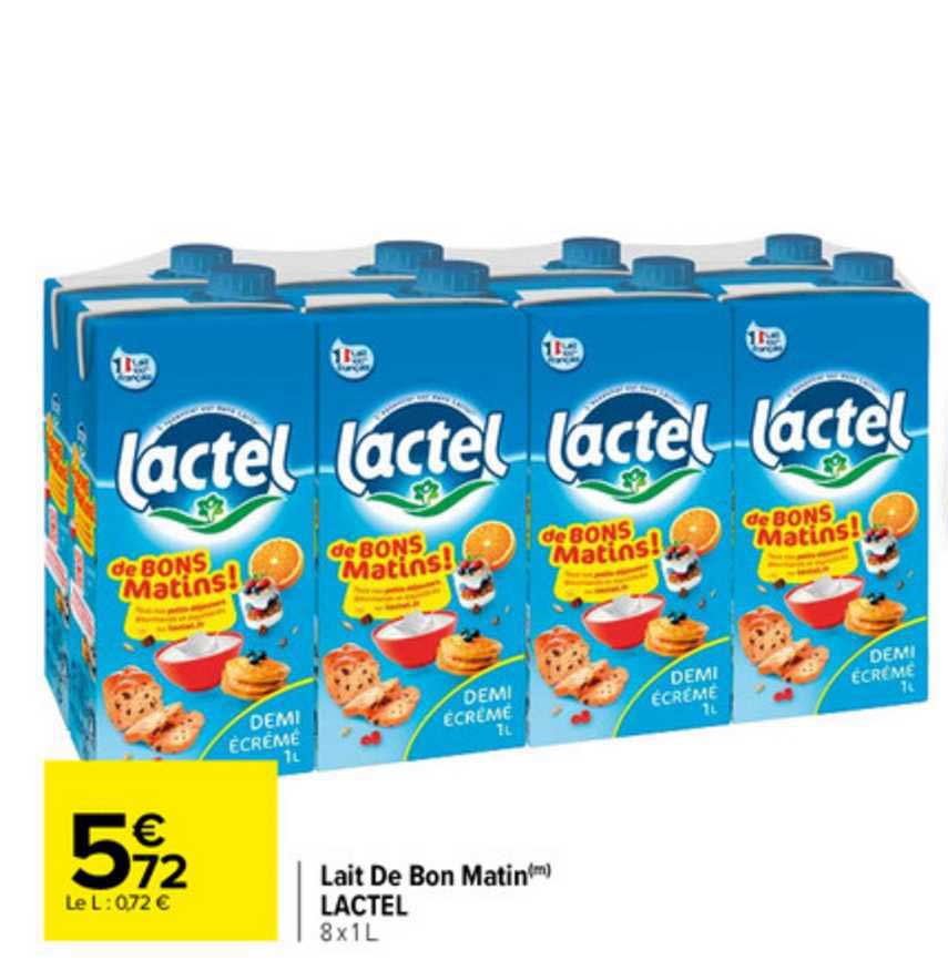 Lait De Bon Matin Lactel