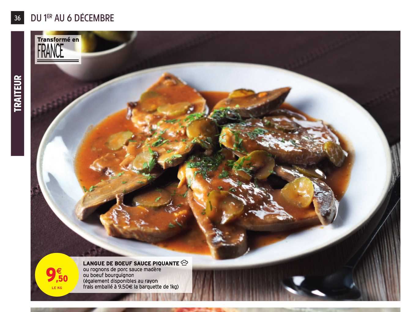 Langue De Bœuf Sauce Piquante