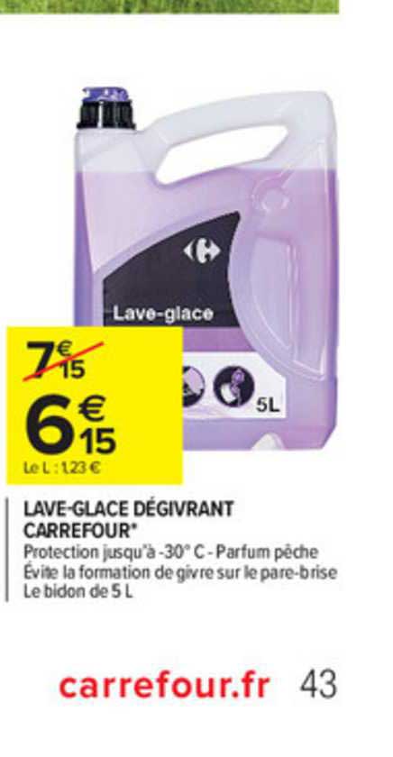 lave-glace dégivrant carrefour