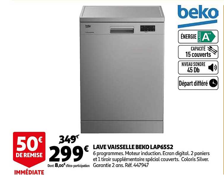 lave vaisselle beko