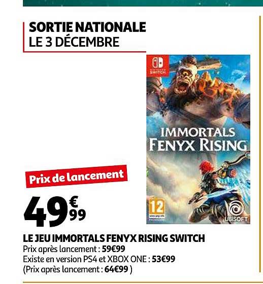 le jeu immortals fenyx rising switch