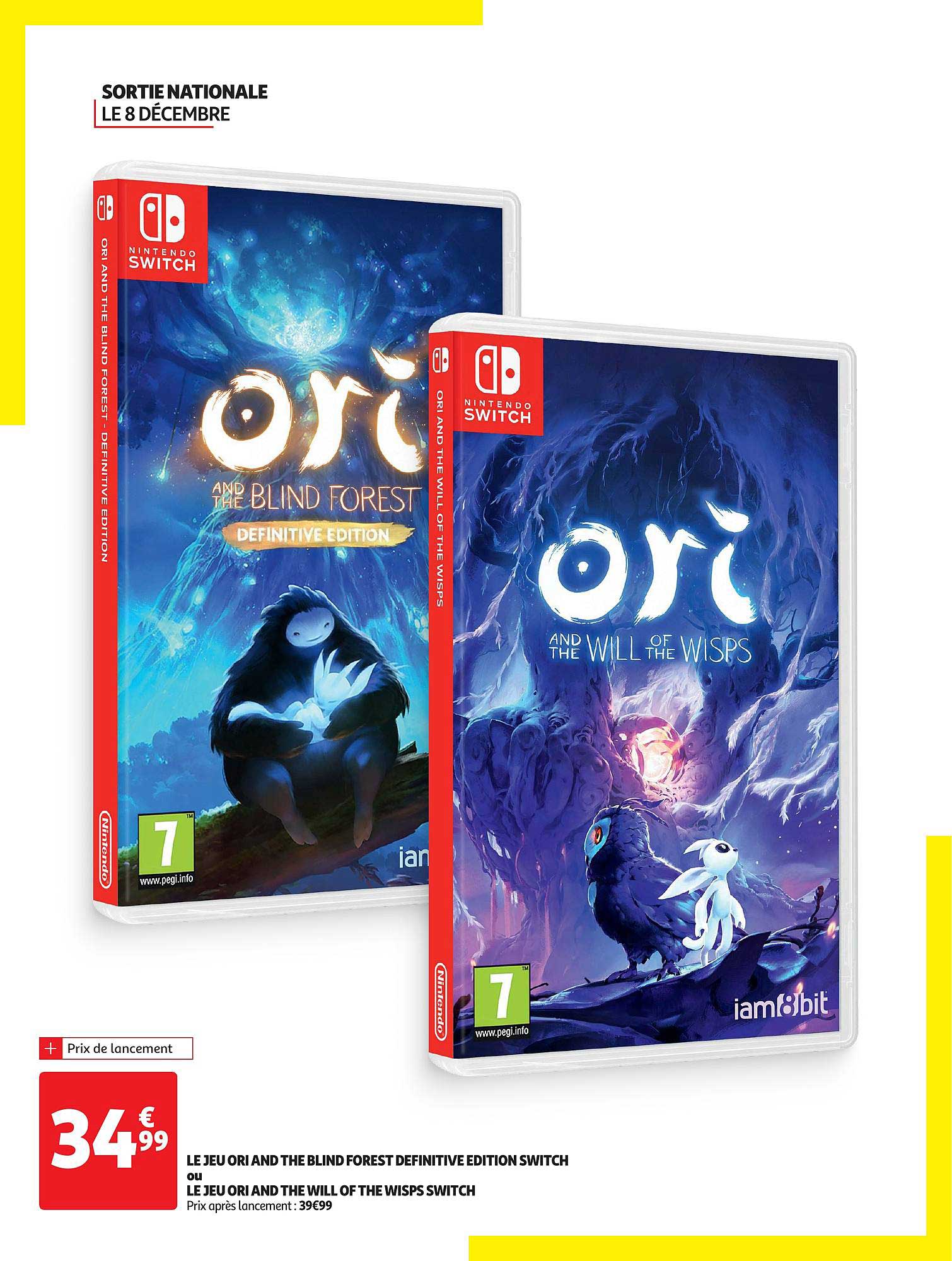 le jeu ori and the blind forest definitive edition switch ou le jeu ori and the will of the wisps switch