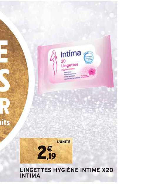 lingettes hygiène intime x20 intima