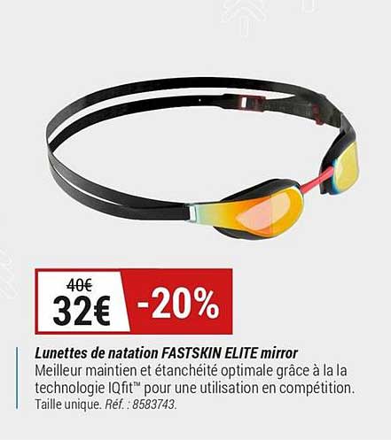 lunettes de natation fastskin elite mirror