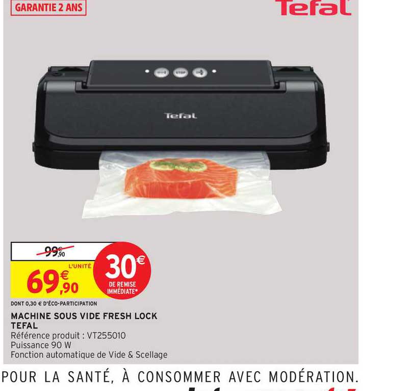 machine sous vide fresh lock tefal
