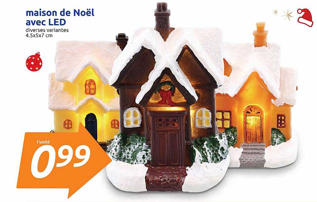 Maison De Noël Avec Led