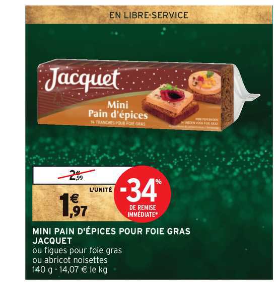 Mini Pain D'épices Pour Foie Gras Jacquet -34% De Remise Immédiate