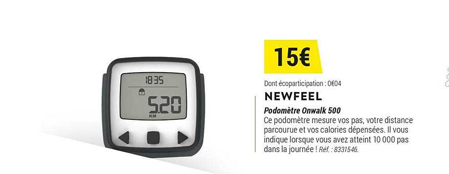 newfeel podomètre onwalk 500
