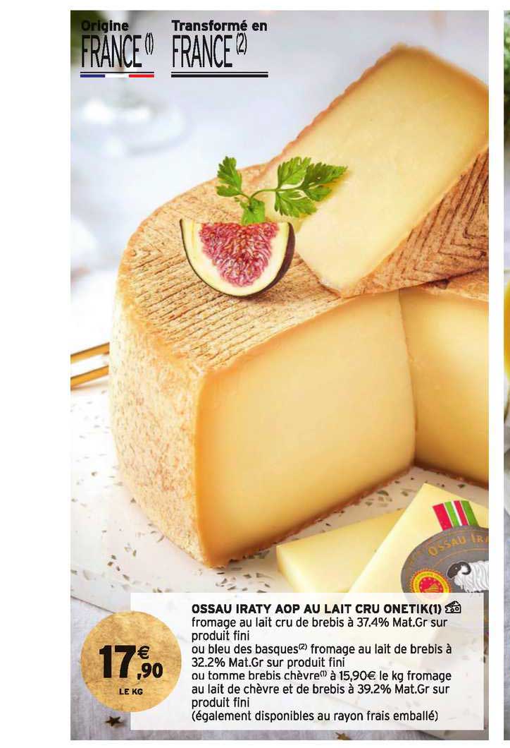 ossau iraty aop au lait cru onetik