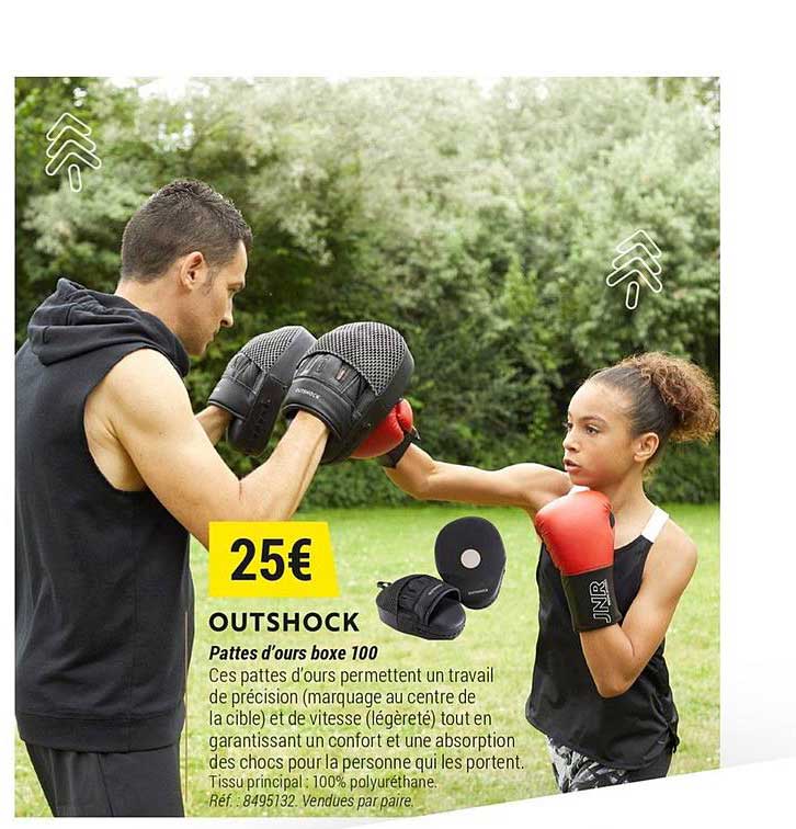 outshock pattes d'ours boxe 100