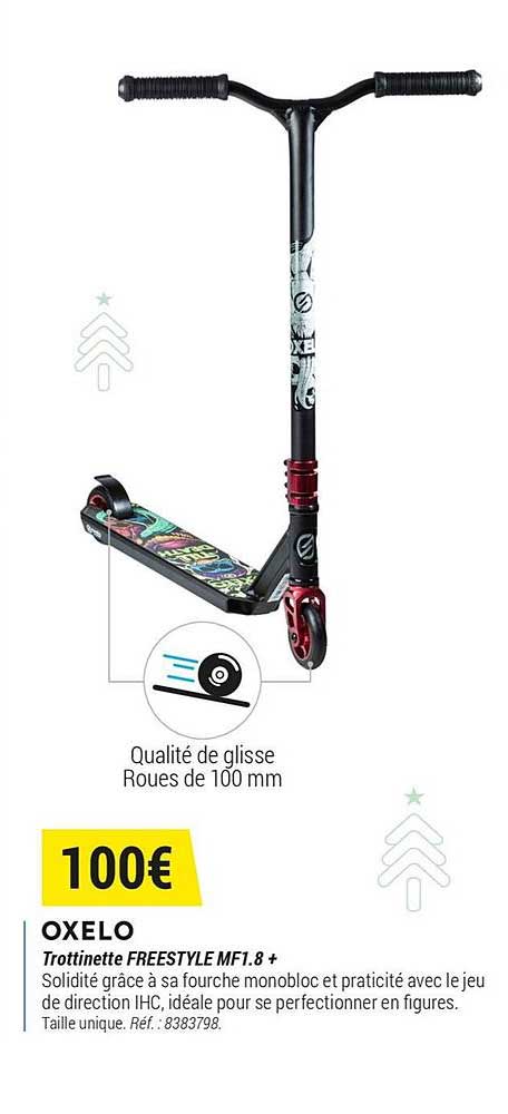 oxelo trottinette freestyle mf1.8