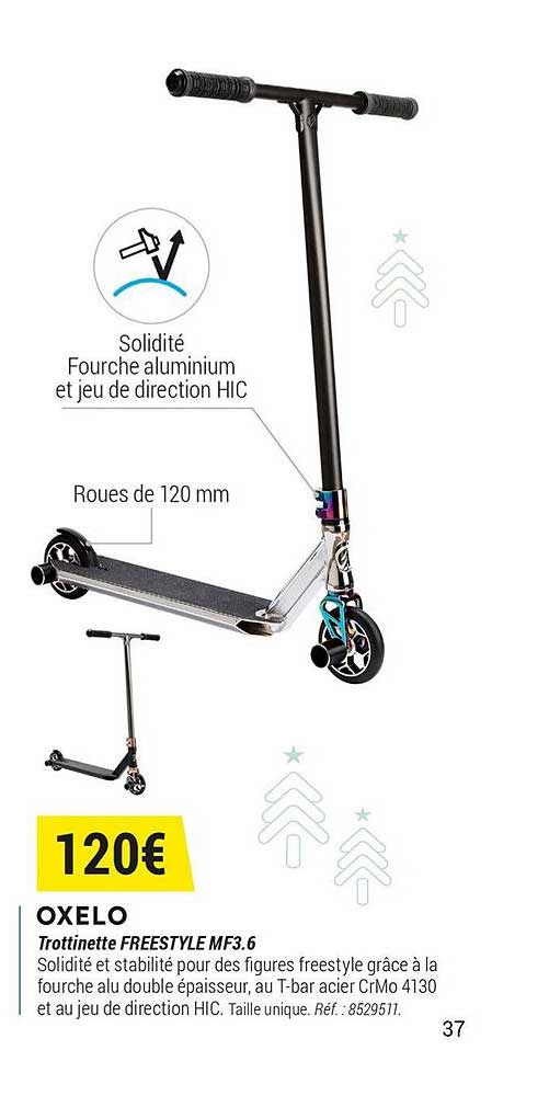oxelo trottinette freestyle mf3.6