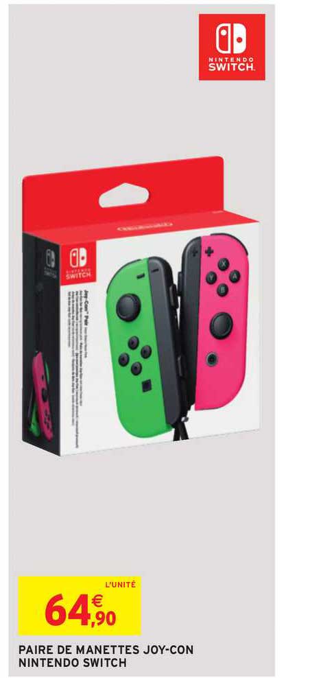 paire de manettes joy con nintendo switch