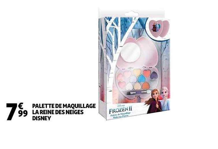 palette de maquillage la reine des neiges disney