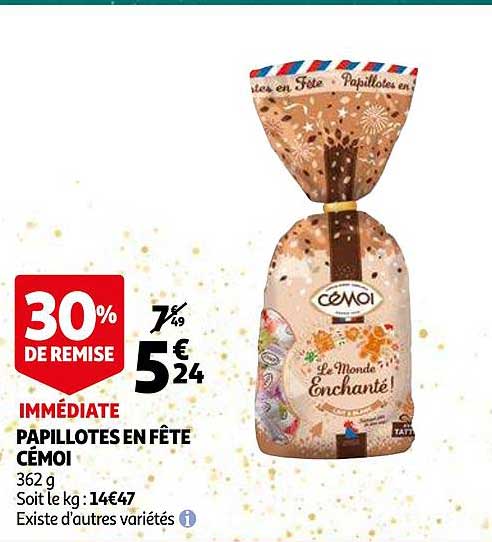 papillotes en fête cémoi