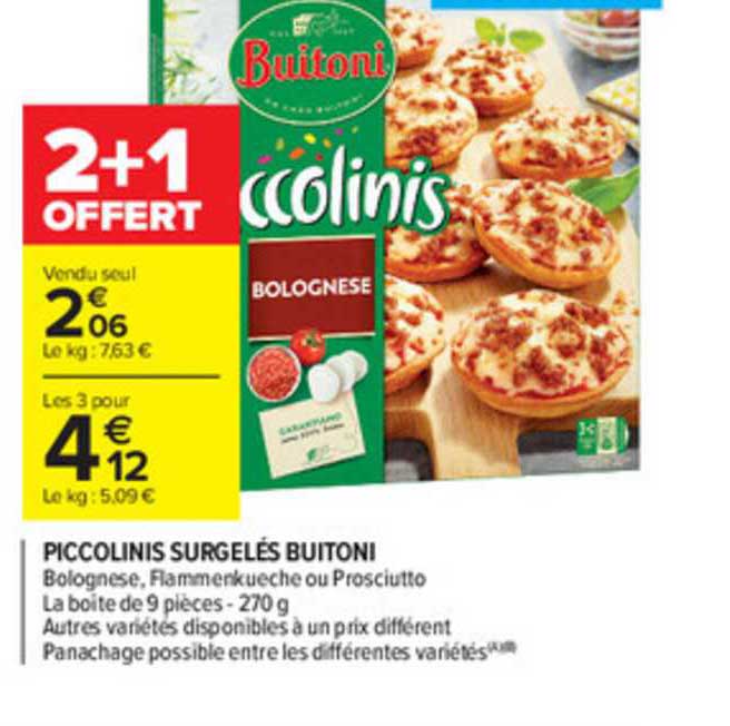 Piccolinis Surgelés Buitoni