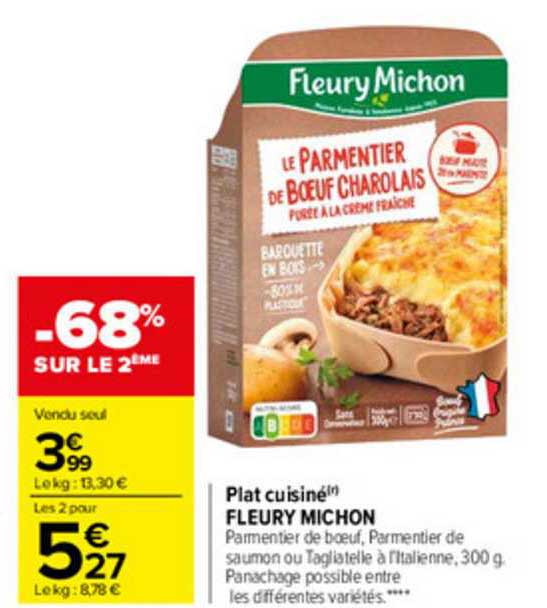 plat cuisiné fleury michon
