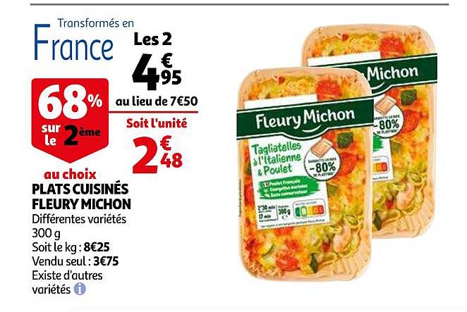 Plats Cuisinés Fleury Michon