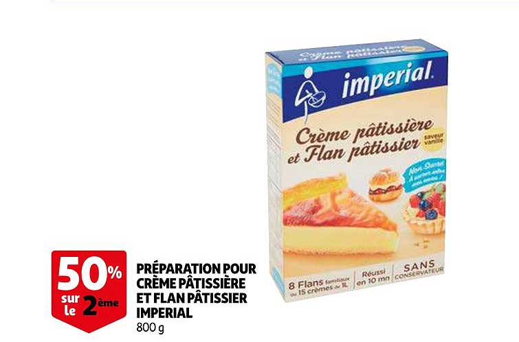 préparation pour crème pâtissière et flan pâtissier imperial