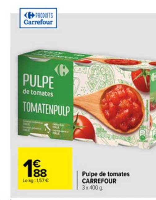Pulpe De Tomates Carrefour