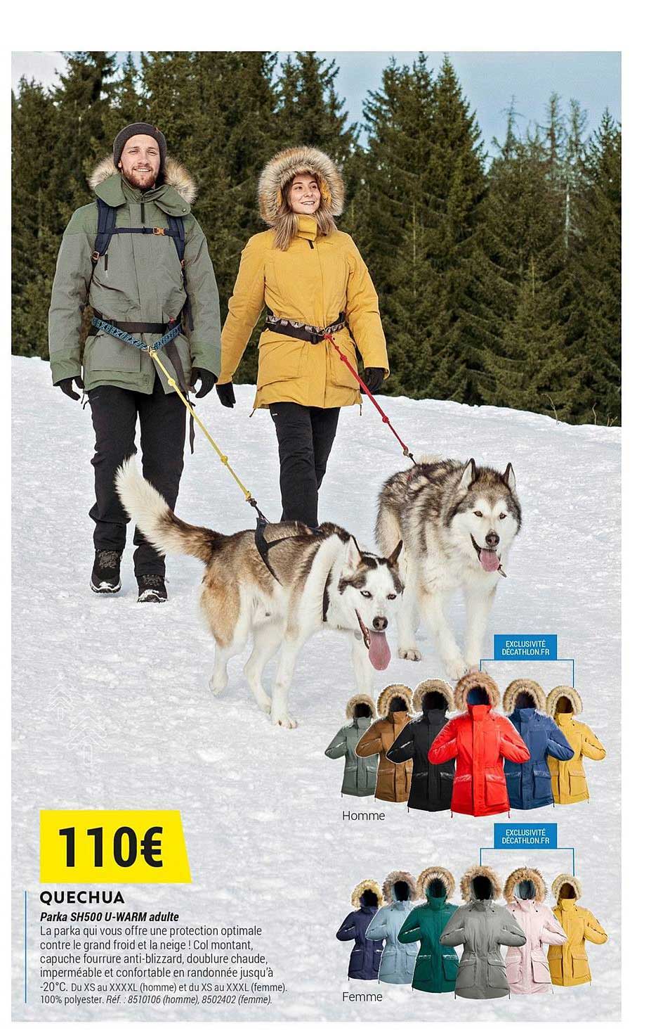 quechua parka sh500 u marm adulte