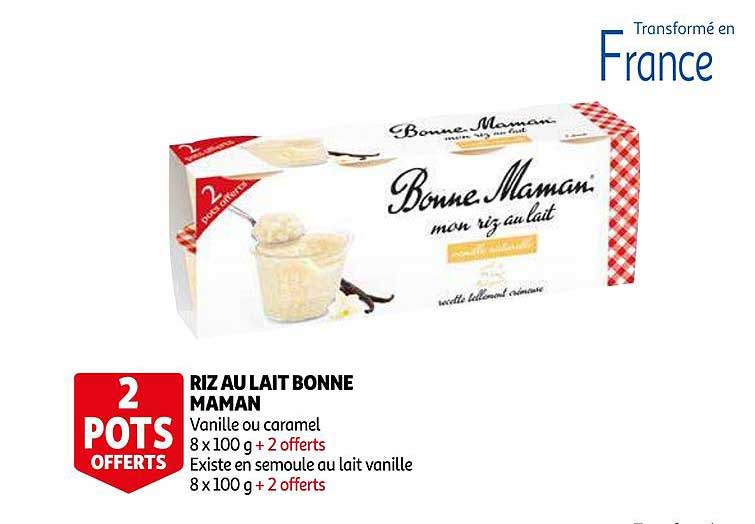 riz au lait bonne maman