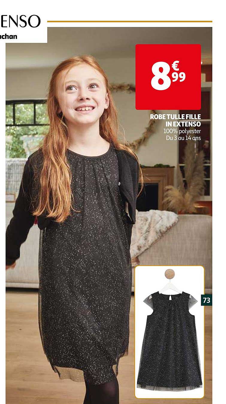 robe tulle fille in extenso