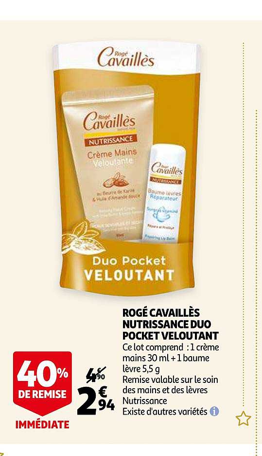 rogé cavillès nutrissance duo pocket veloutant