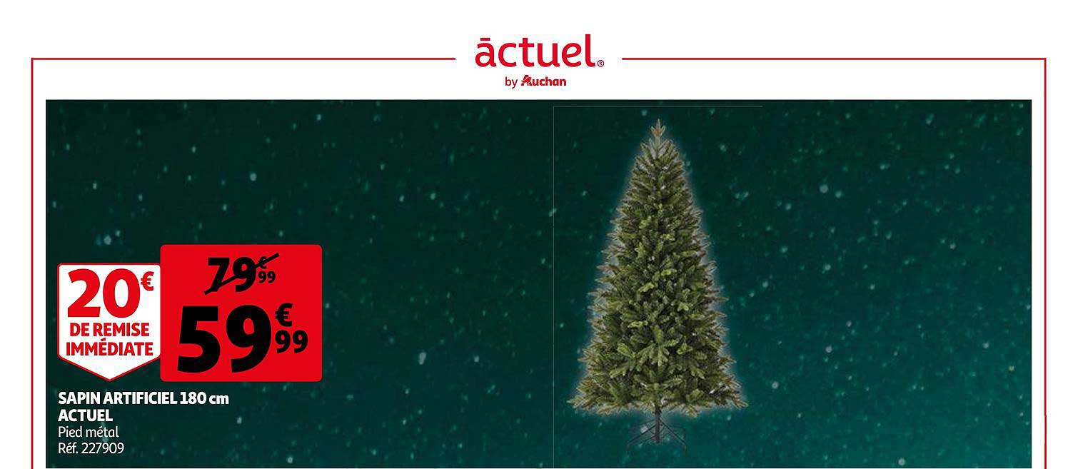 sapin artificiel 180 cm actuel