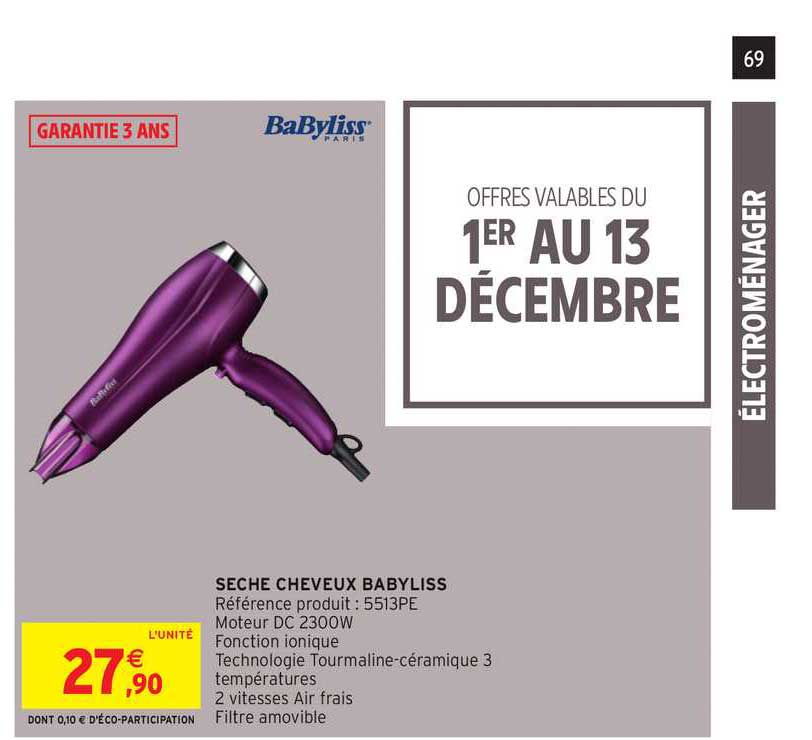 Seche Cheveux Babyliss