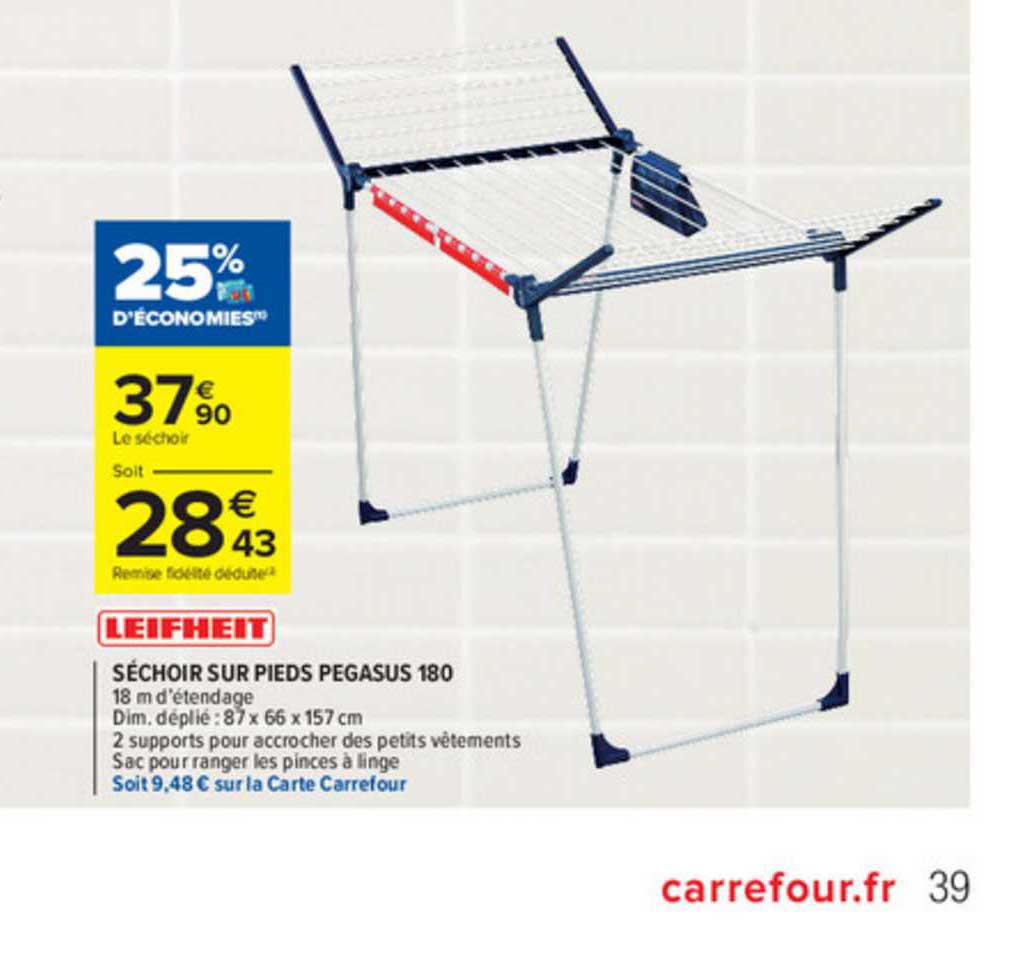 Séchoir Sur Pieds Pegasus 180