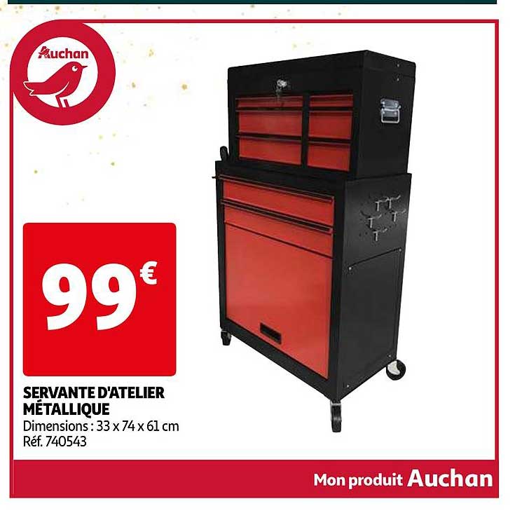 servante d'atelier métallique