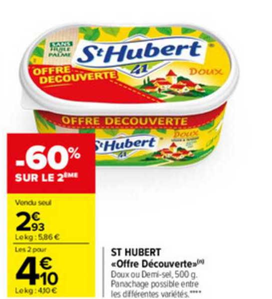 st hubert «offre découverte»
