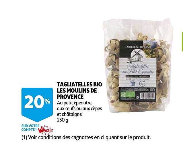 Tagliatelles Bio Les Moulins De Provence