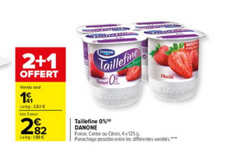 taillefine 0% danone